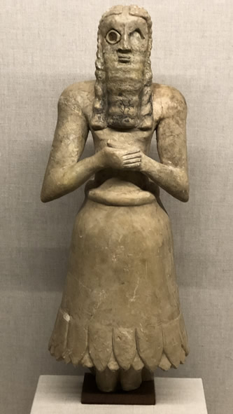 Mesopotamian Temple Statue from the time of Abraham's Forefathers 2900-2300 BC