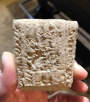 1400-1200 BC Cuneiform Tablet of Kassite or Persian, obverse