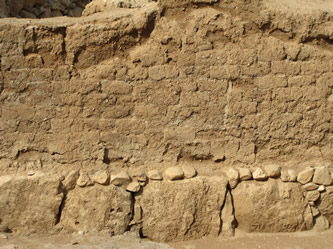 Mud bricks at Jericho