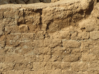 Mud bricks at Jericho