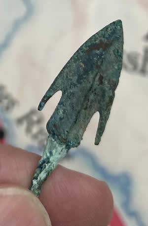 1000-600 BC Bronze Arrowhead