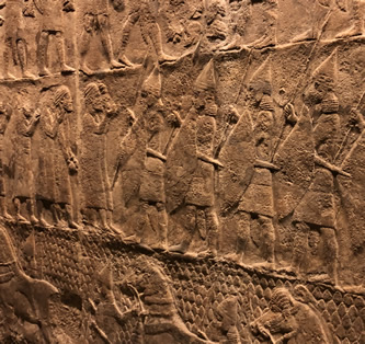 Lachish Siege - the Assyrians taking Israelites captive