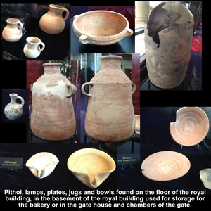 701-586 BC Pithoi, lamps, plates, jugs and bowls
