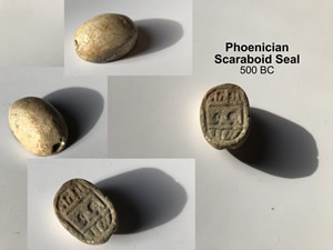 500 BC Phoenician Seal Scaraboid