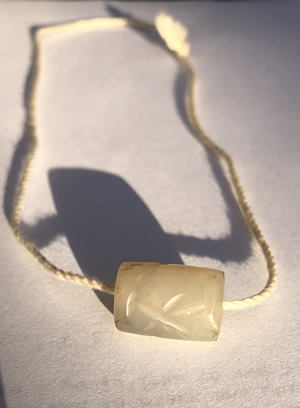 800-600 BC Cylinder Seal in Chalcedony Stone