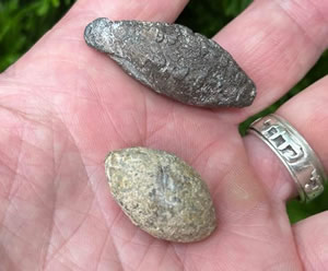 10-90 AD Roman Lead Sling Shots or Ballista found in Israel