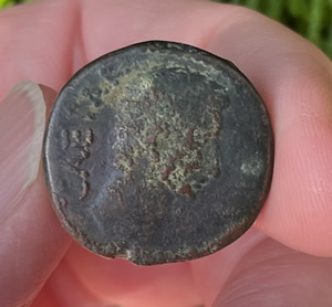 37-4 BC, Ceasar Augustus coin obverse