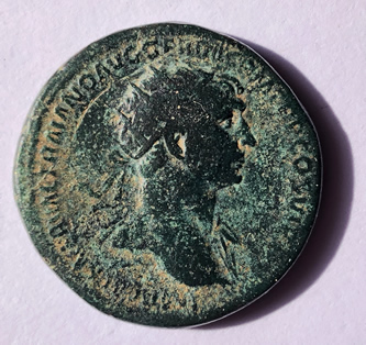 Bronze coin of Trajan 98-112 AD