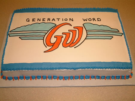 Galyn Wiemers Generation Word Birthday Cake made by Sue