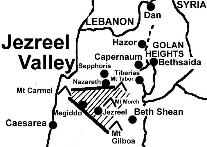 Jezreel Valley And Mount Carmel