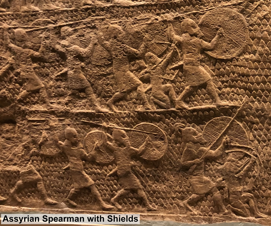 Lachish siege by Assyria, spearmen scale walls of Lachish, Gypsum relief of Lachish battle from Sennacherib’s palace in Nineveh