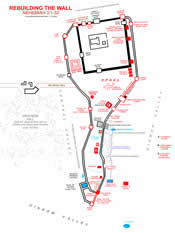 Rebuilding Nehemiah's Wall - Nehemiah 3:1-32 - Map of Locations and Landmarks