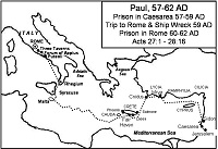Paul's Prison Ship to Rome, Paul's Journey to Rome