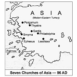 John's Churches in Asia; Seven Leters to Seven Churches of Asia