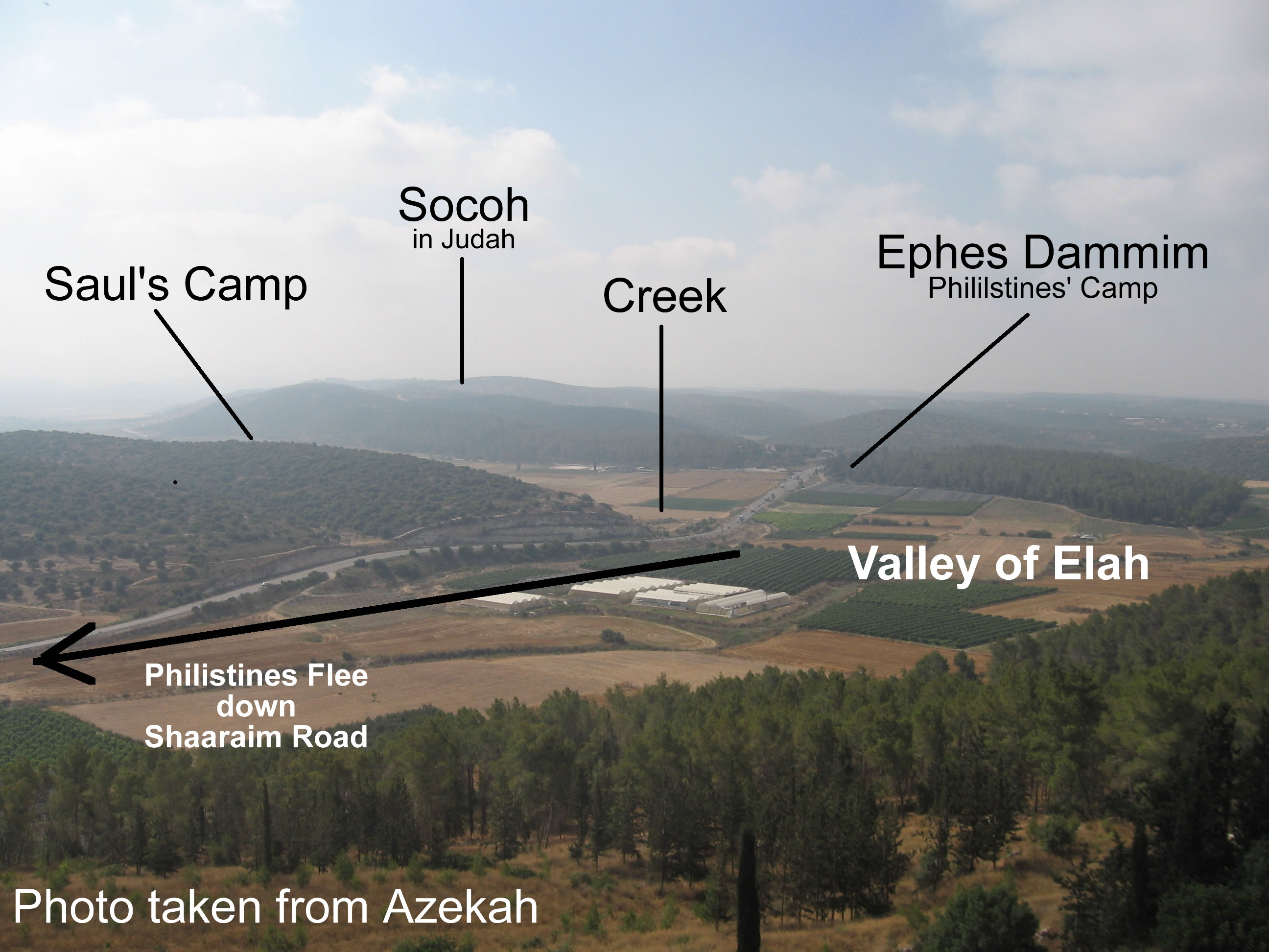 Elah Valley David Goliath photo