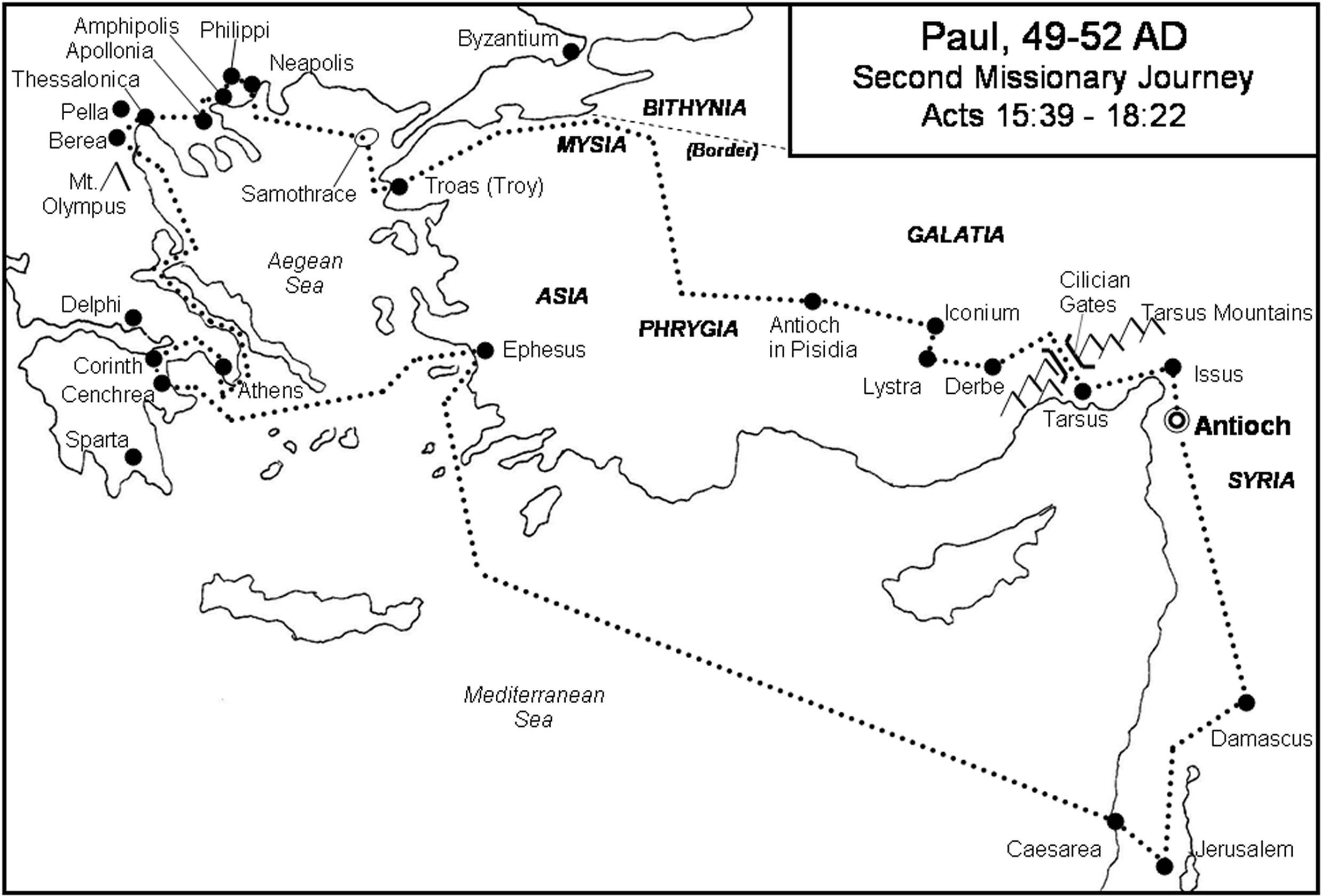 109 Paul 49 52 AD second journey