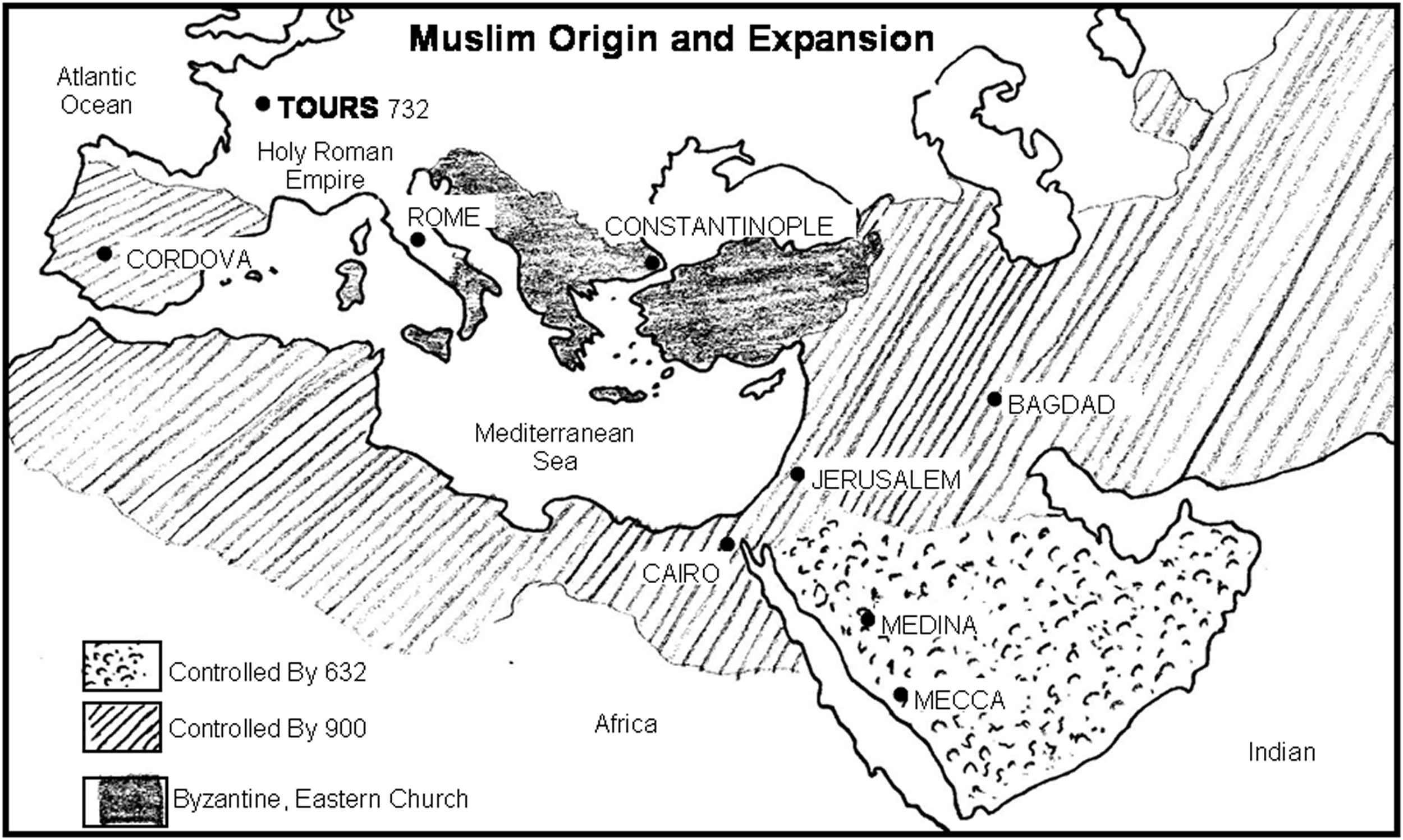 305 map muslim expansion