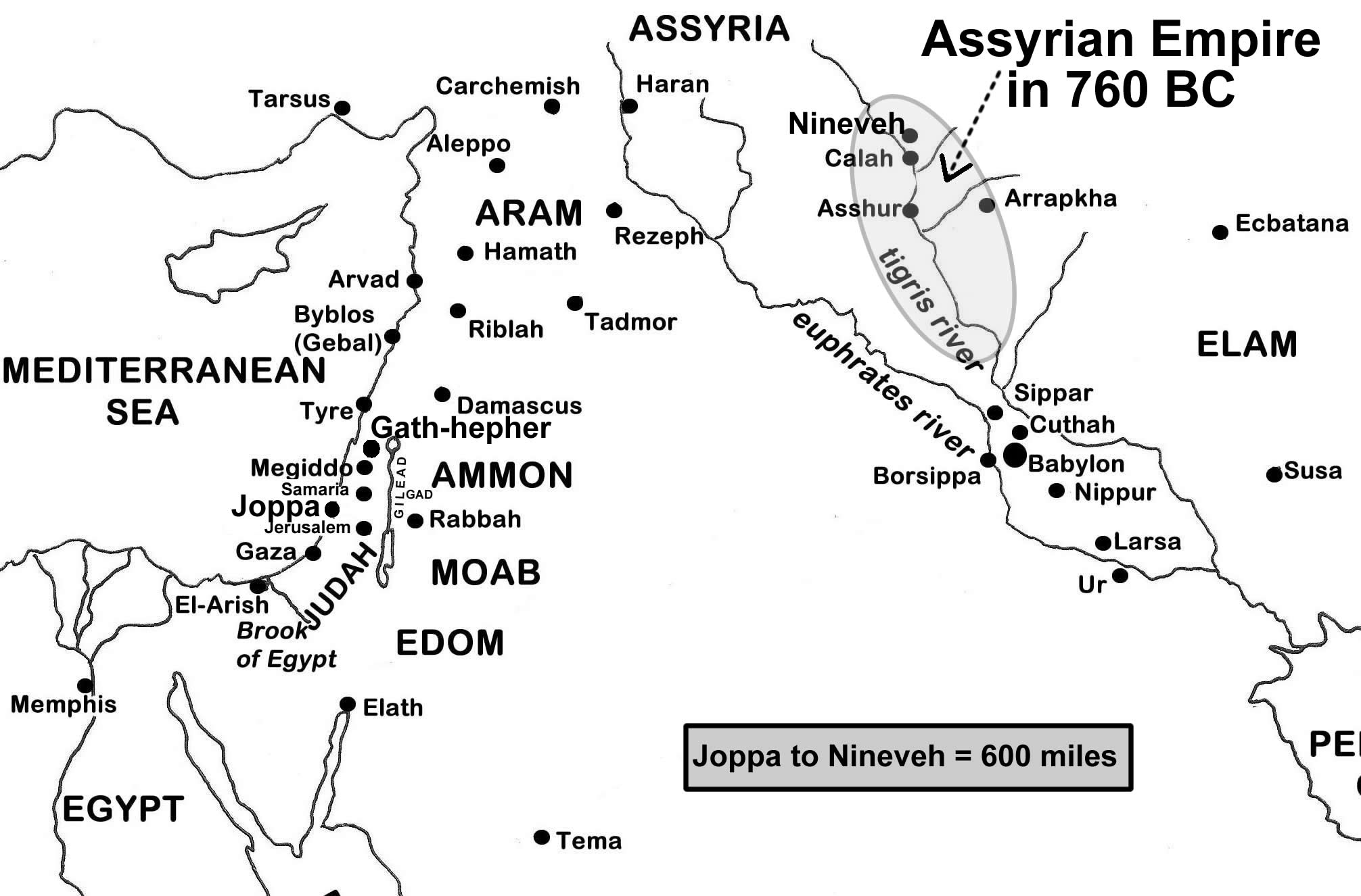 190M3 Jonah 760BC Assyrian Empire Joppa