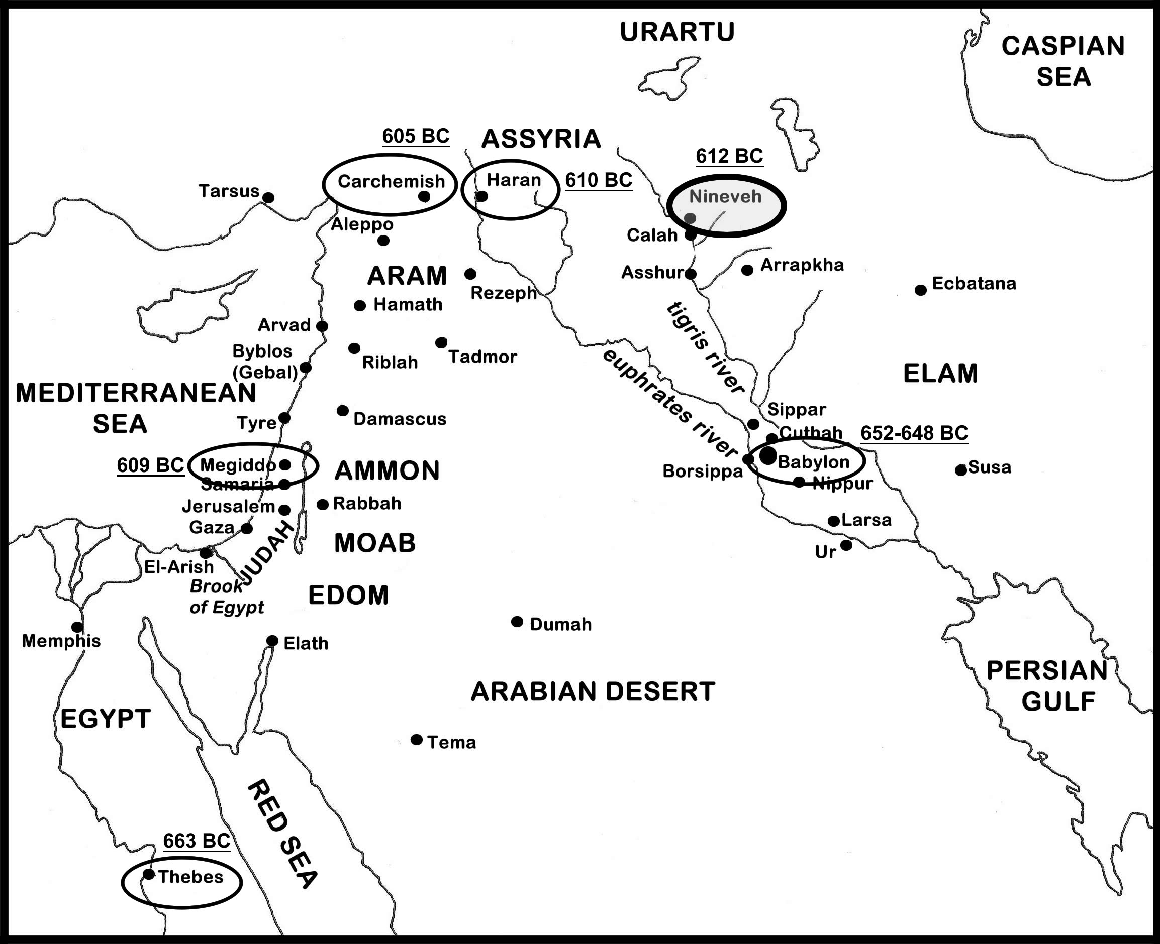 222D Map of 663 605 Assyra
