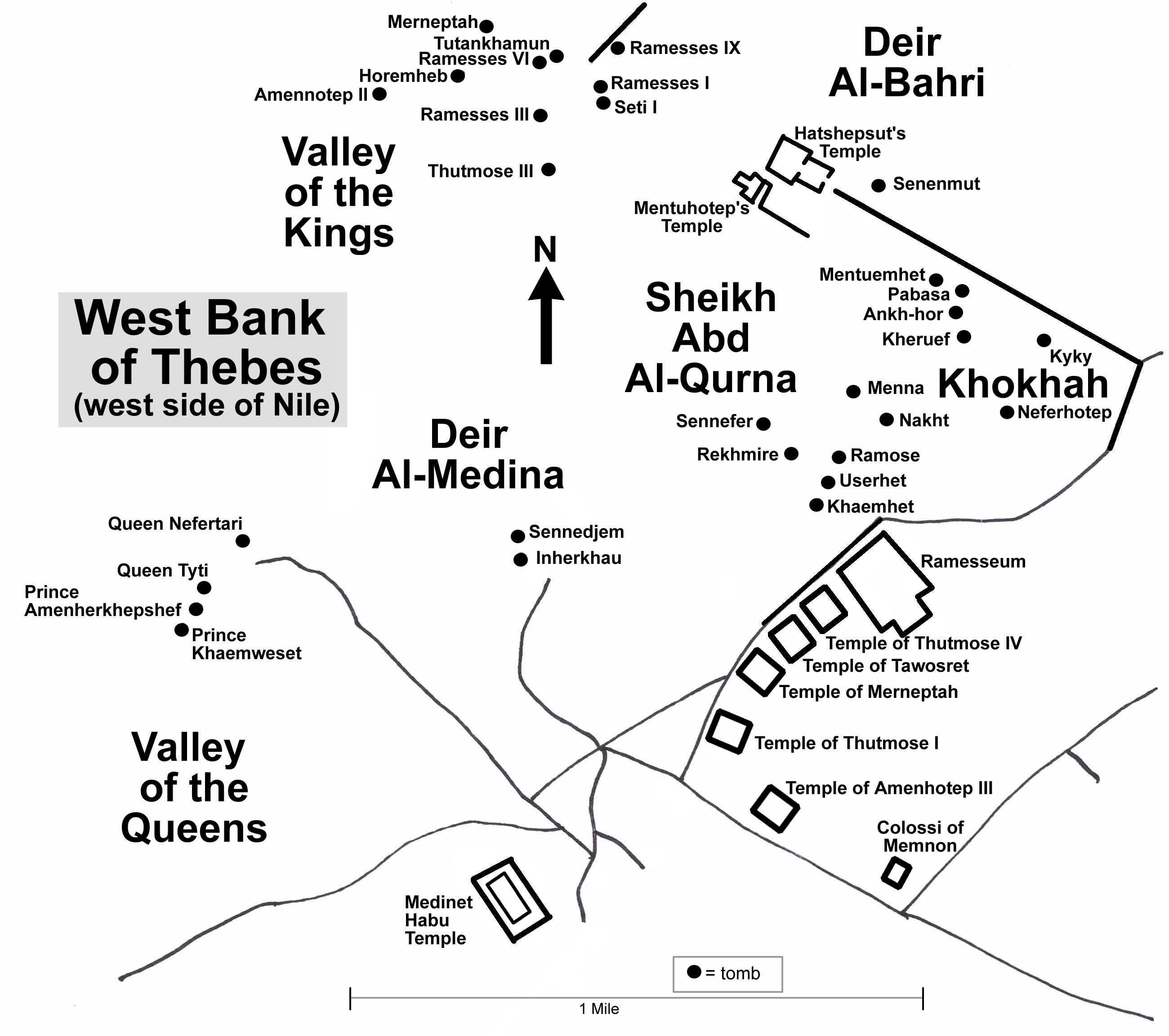 222E West Bank of Thebes on Nile Valley of the Kings