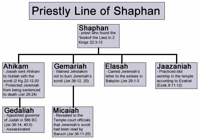 232D Shaphan Priestly Line