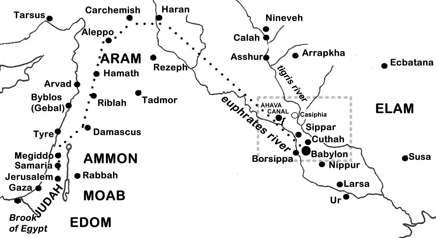 253B Ahava Canal and Casiphia in Babylon