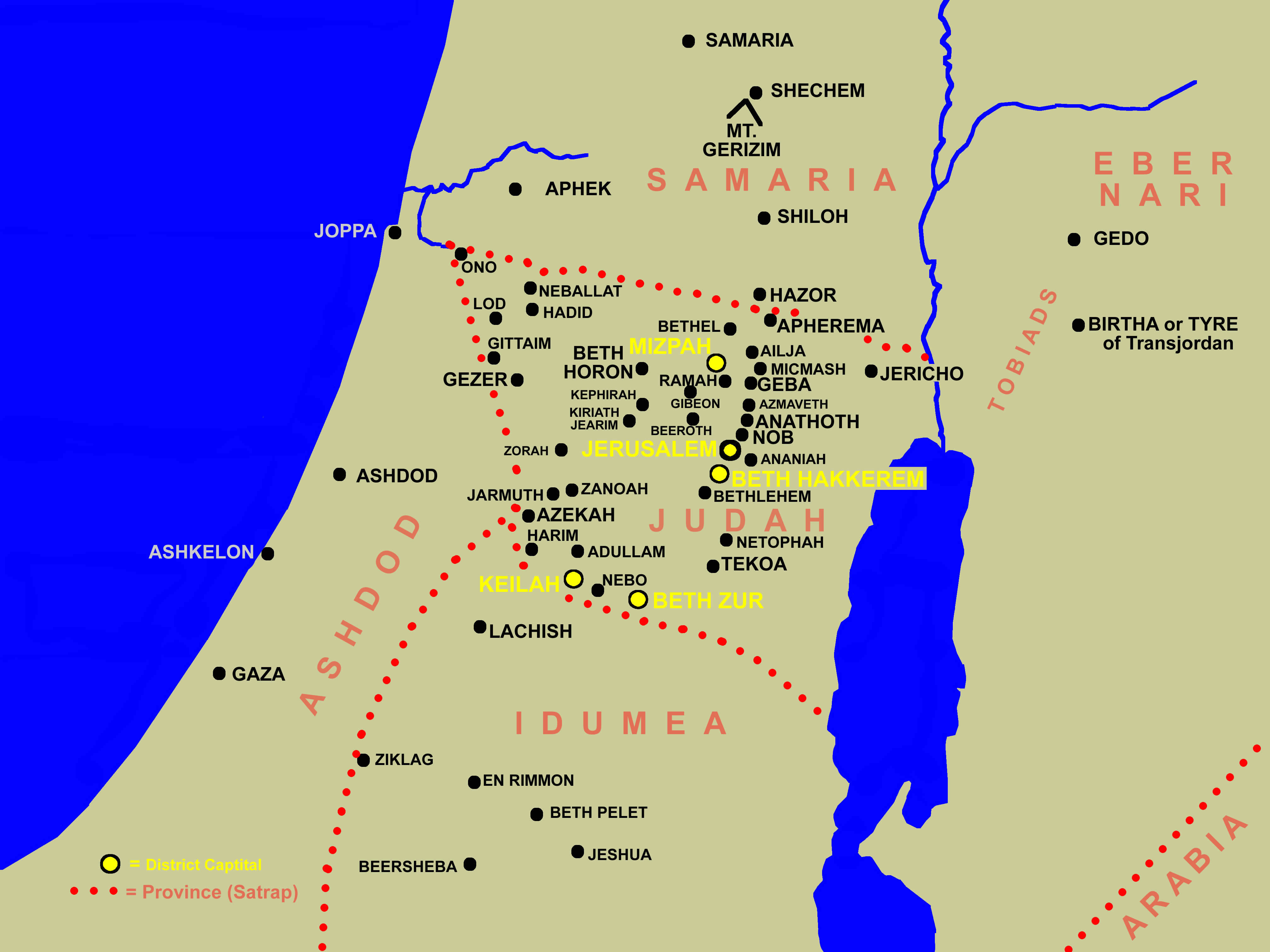 254G Judea Cities Persia Nehemiah Ezra