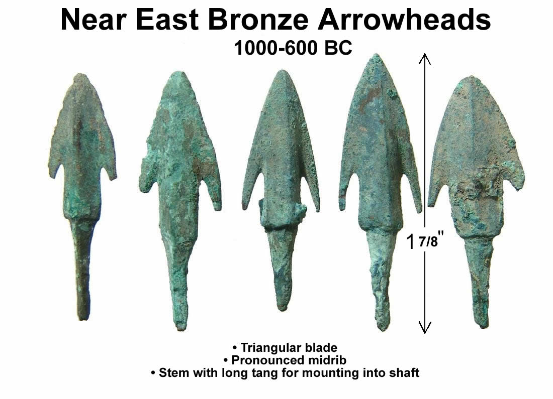 1000 600 BC Arrowhead bronze text