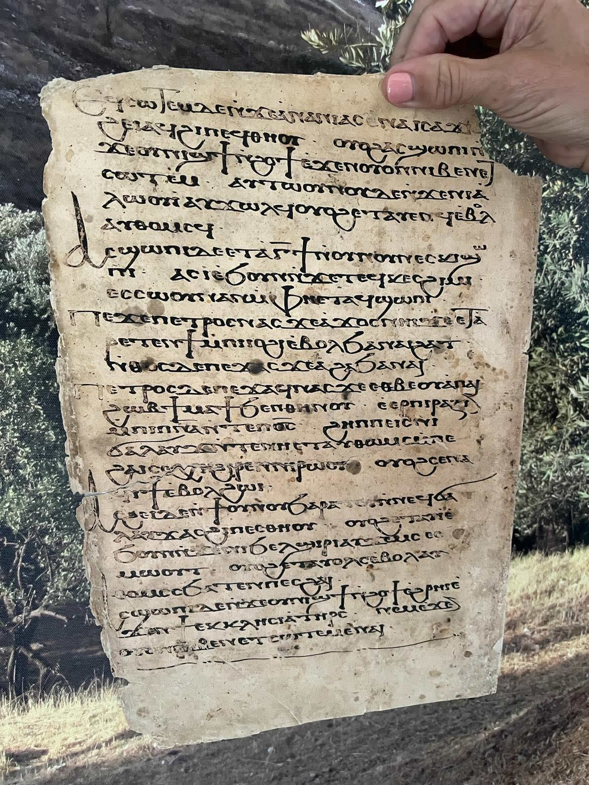 1064 AD Coptic Bible Manuscript Monastery Kostat Egypt Al Muallaka Page from 1064 Bible 01 full page FULL