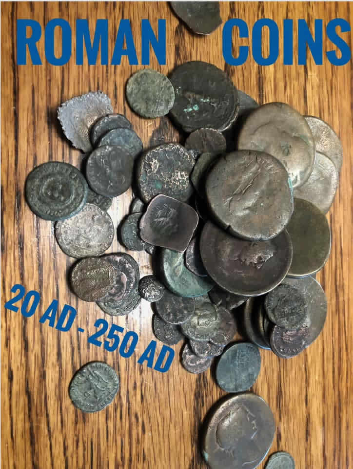20 250 AD Roman Coins 22